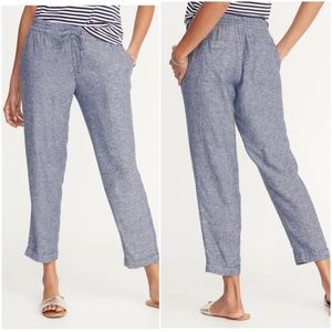 NEW Linen Crop Old Navy Pants